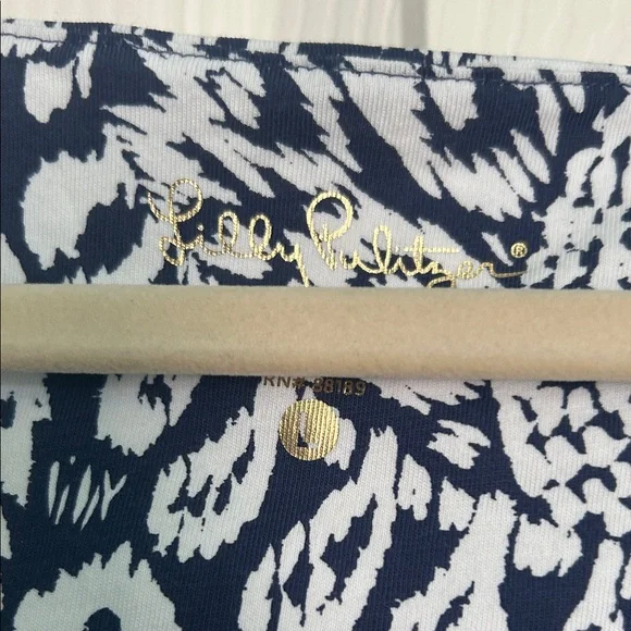 Lilly Pulitzer Navy and Teal Patterned Dress - Picture 2 of 5